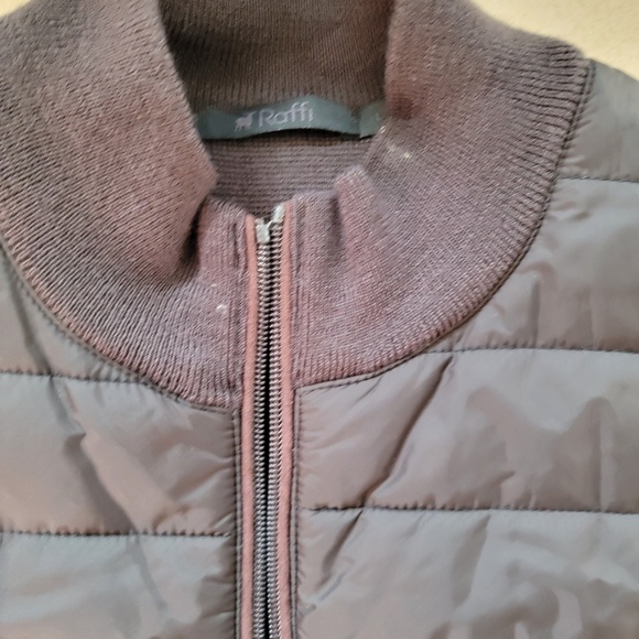 **Title:** Raffi Men’s Quilted Puffer Vest Brown Size Large – Like New! - Picture 5 of 6